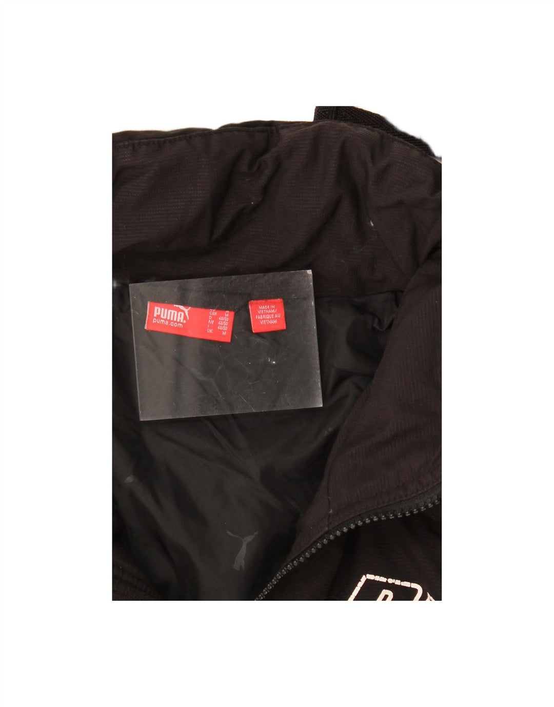 PUMA Mens Graphic Hooded Padded Jacket UK 38 Medium Black