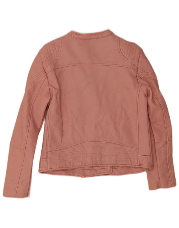 Zara piger imiteret læderjakke 13-14 år Pink Polyester