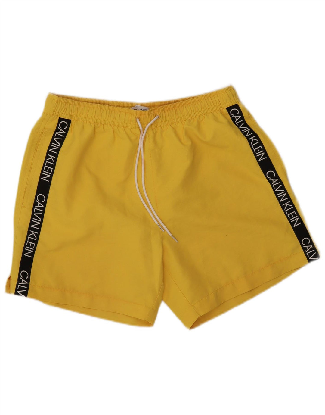 CALVIN KLEIN Grafiske badeshorts til mænd Medium Gul Colourblock