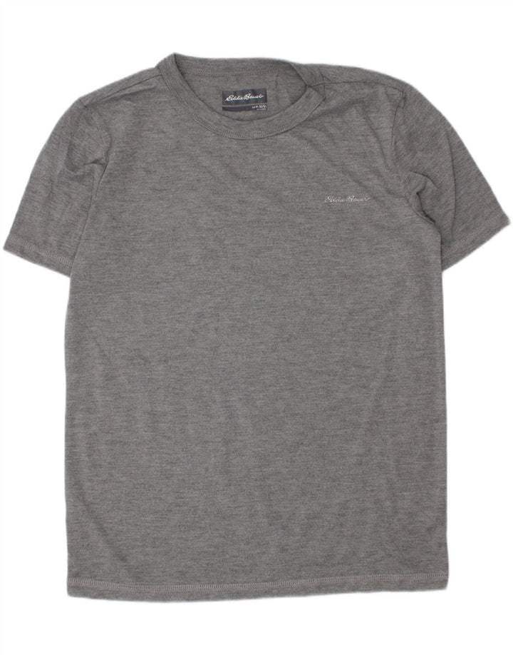 Eddie Bauer Boys T-Shirt Top 10-11 år Medium Grå Polyester