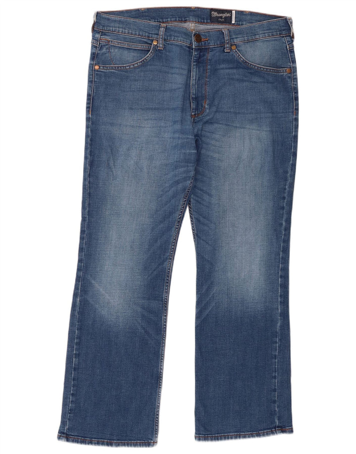 Wrangler Herre Jacksville Bootcut Jeans W36 L30 Blå Bomuld