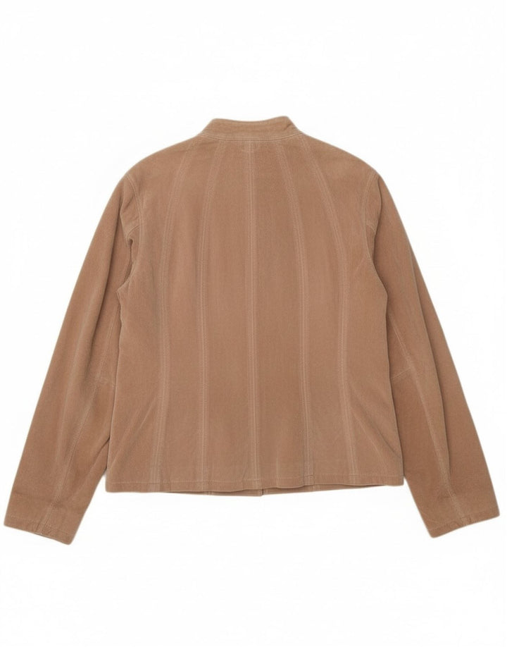 Zarro Dame Ruskind Bomber Jacket IT 52 2XL Beige Læder