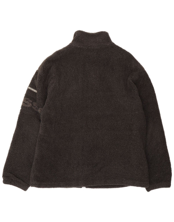 Aesse Herre grafisk fleecejakke UK 42 XL Sort