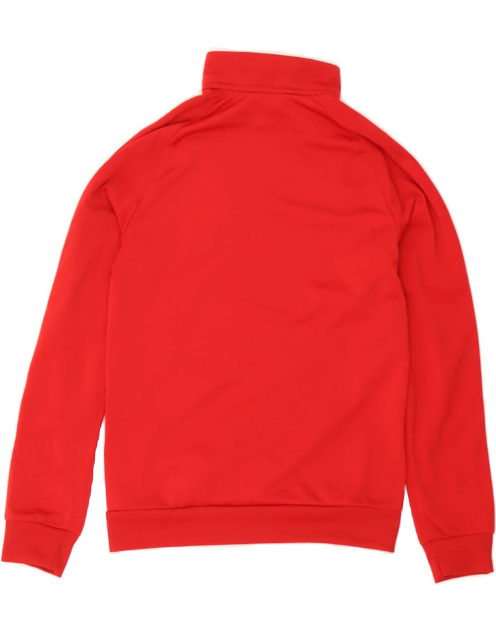 ADIDAS Boys Graphic Tracksuit Top Jacket 9-10 Years Red Polyester Vintage Adidas and Second-Hand Adidas from Messina Hembry 