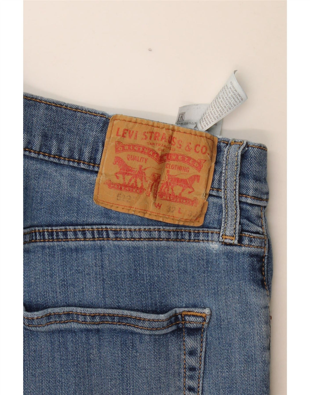 Levi's Herre 512 Slim Tapered Jeans W32 L32 Blå Bomuld