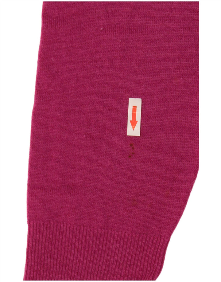 Marks & Spencer Dame Cardigan Sweater UK 14 Large Pink Wool