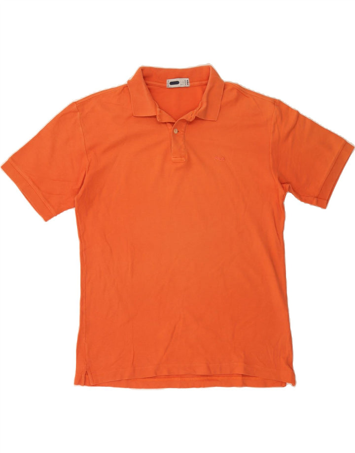 FILA Mens Polo Shirt IT 50 Medium Orange Vintage Fila and Second-Hand Fila from Messina Hembry 