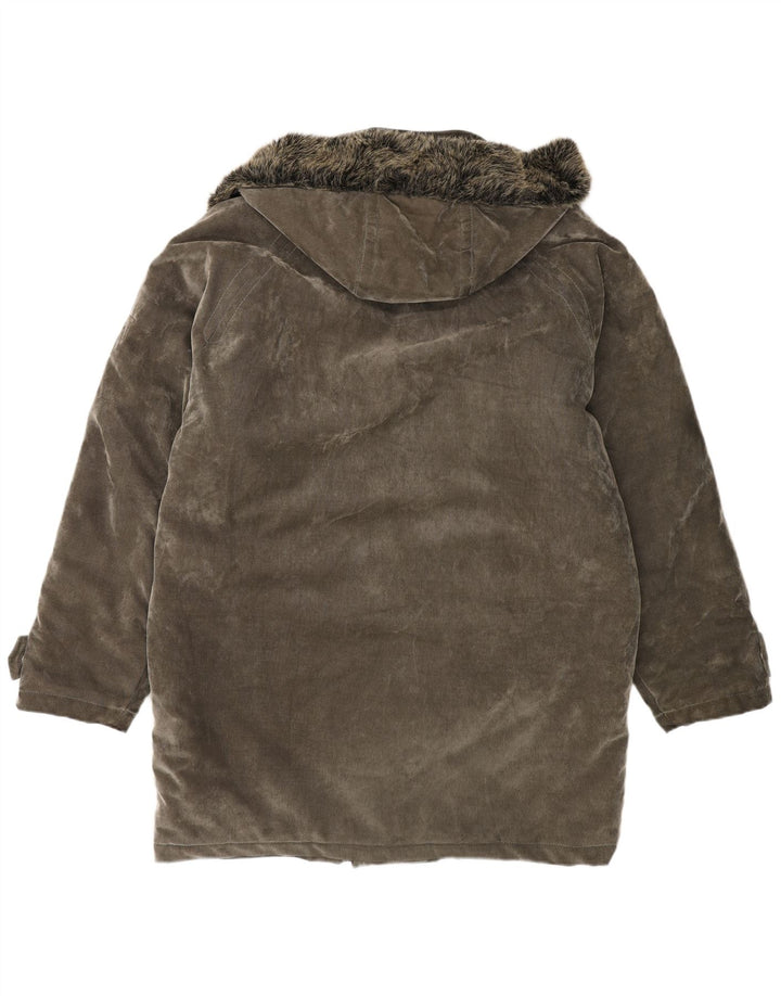 Gianfranco Ferre Herre Hooded Parka Jacket UK 40 Large Grey