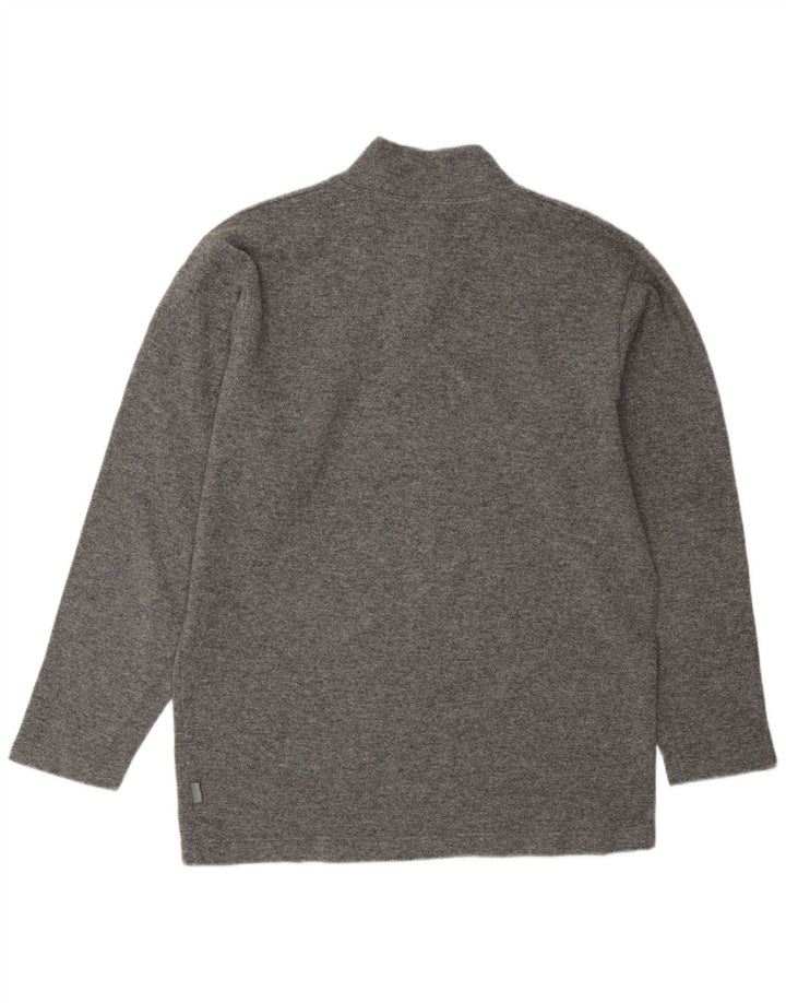 BELFE & BELFE Sweater med lynlås til mænd Stor grå uld