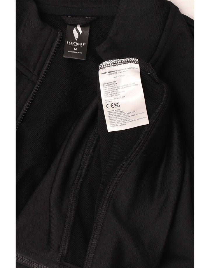 Skechers Grafisk træningsdragt topjakke til kvinder UK 14 Medium Sort Polyester