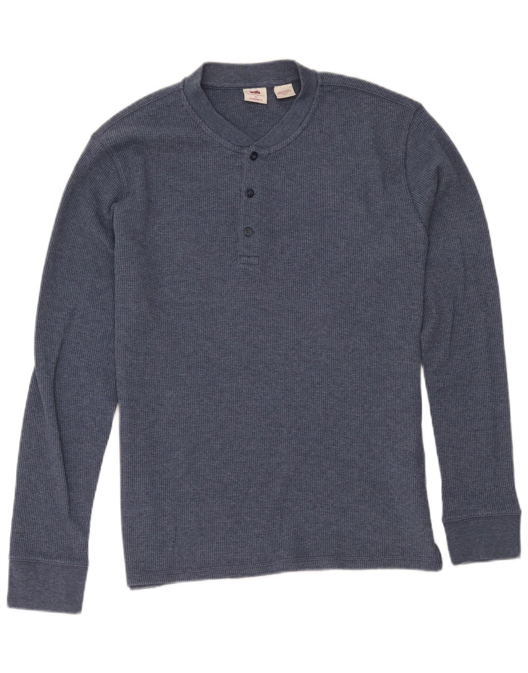 Levi's Herre Standard Fit Top Langærmet Medium Navyblå Bomuld