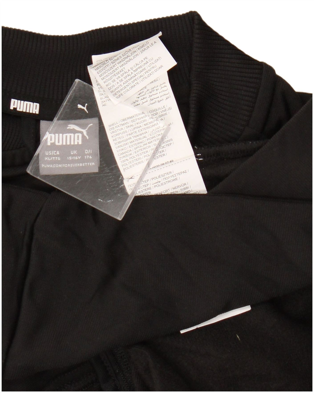 Puma træningsdragt topjakke til piger 15-16 år Sort Colourblock Polyester