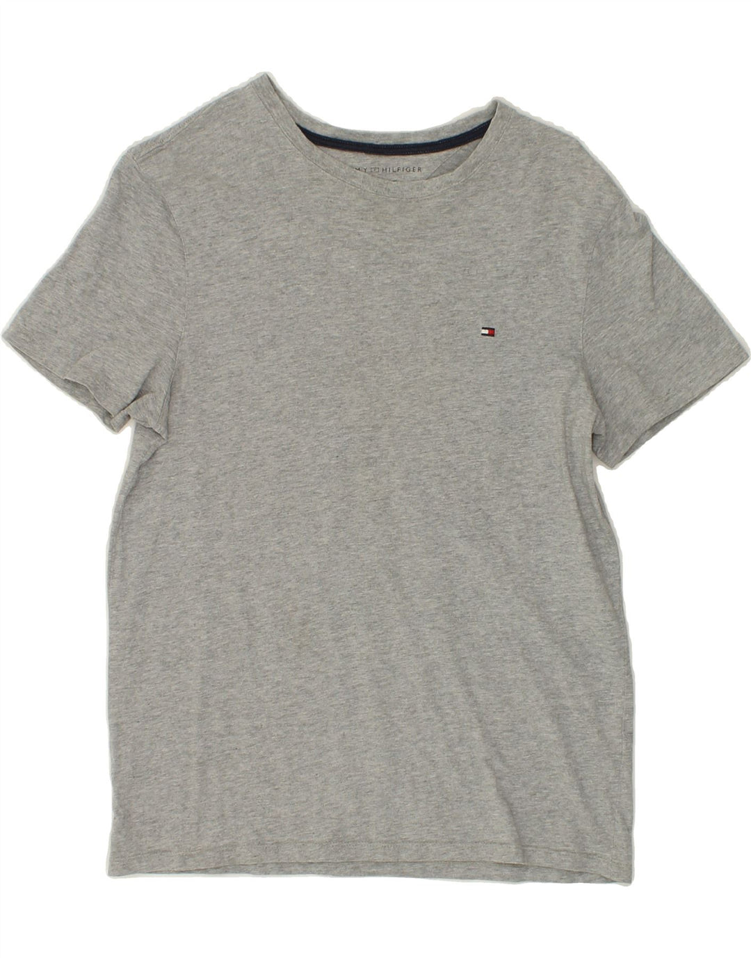TOMMY HILFIGER Mens T-Shirt Top Small Grey Cotton Vintage Tommy Hilfiger and Second-Hand Tommy Hilfiger from Messina Hembry 