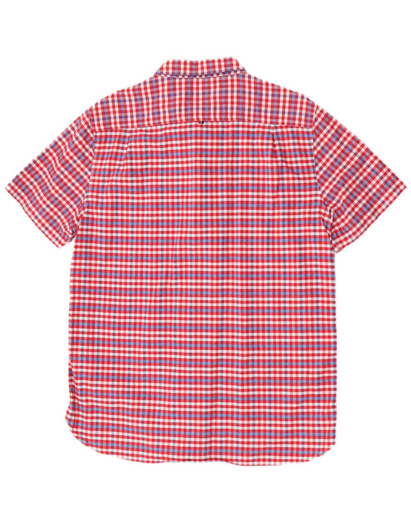 Superdry Kortærmet Herreskjorte 2XL Rød Gingham Bomuld