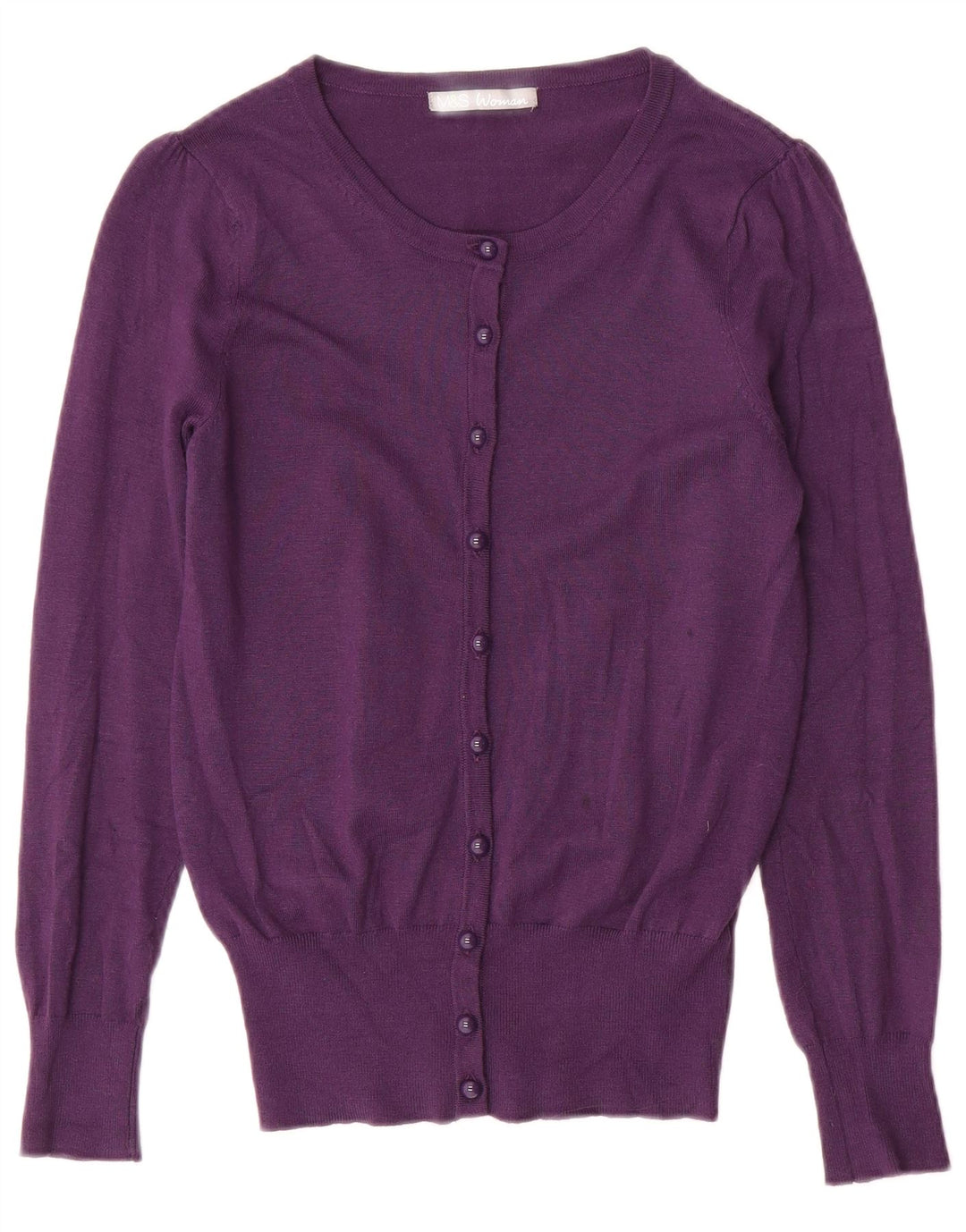 Marks & Spencer Dame Cardigan Sweater UK 8 Small Purple Viscose
