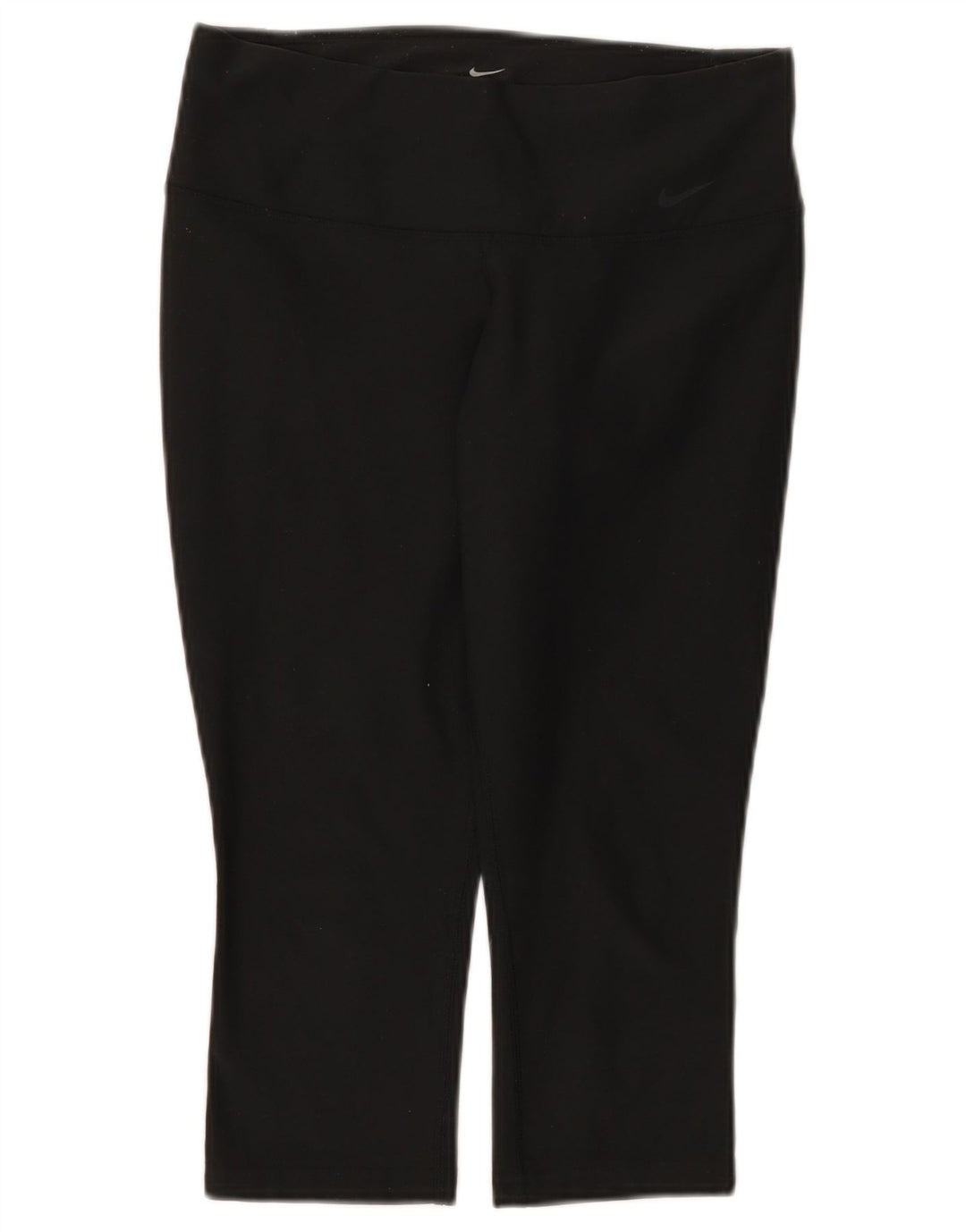Nike Dame Dri Fit Capri Leggings UK 8 Small Black Polyester