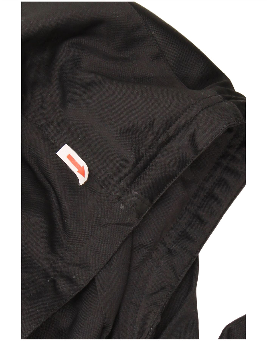 ADIDAS Dame Oversized hættetræningsdragt Topjakke UK 14 Large Sort