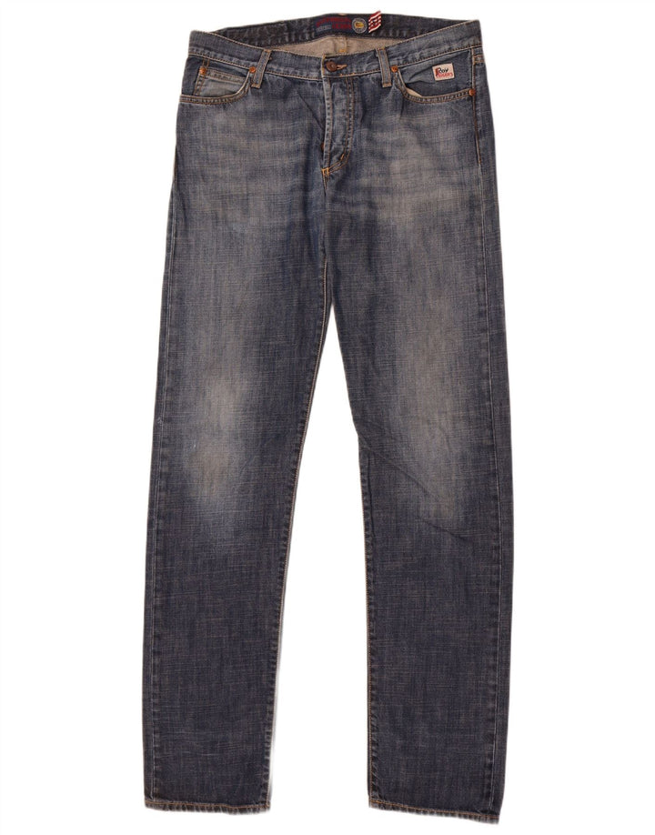 Roy Rogers Straight Jeans til mænd W32 L35 Marineblå bomuld