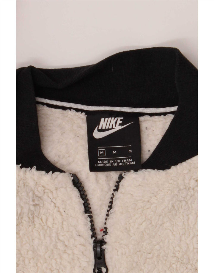 Nike Fleecejakke til kvinder UK 14 Medium Brun Colourblock Polyester