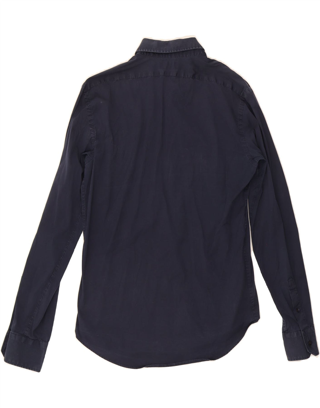 ZARA Mens Slim Fit Shirt Size 42 Large Navy Blue Vintage Zara and Second-Hand Zara from Messina Hembry 