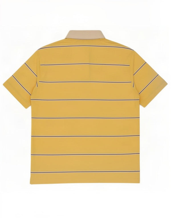 Gant Rugby poloshirt til mænd, medium gul stribet bomuld
