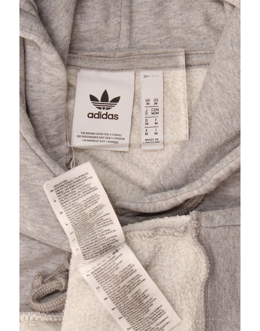 Adidas Herre hættetrøje Jumper Medium Grey Flecked Bomuld