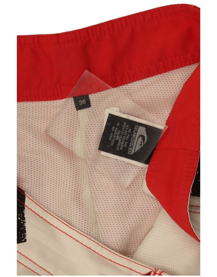 Quiksilver grafiske badeshorts til mænd store hvide Colourblock Polyester