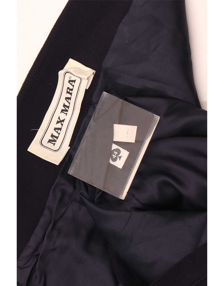 Max Mara Dame 2-delt nederdelsæt IT 44 Medium W26 Marineblå
