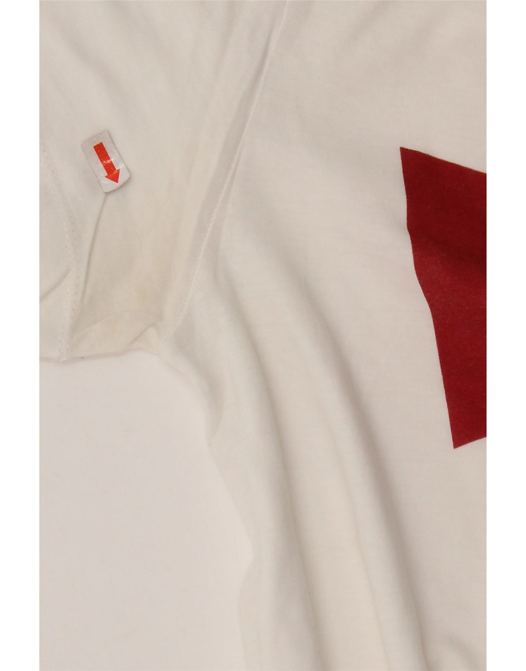 LEVI'S Dame Grafisk T-Shirt Top UK 10 Small White