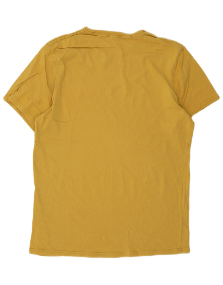 Jack Wills Herre Classic Fit T-Shirt Top Medium Gul Bomuld