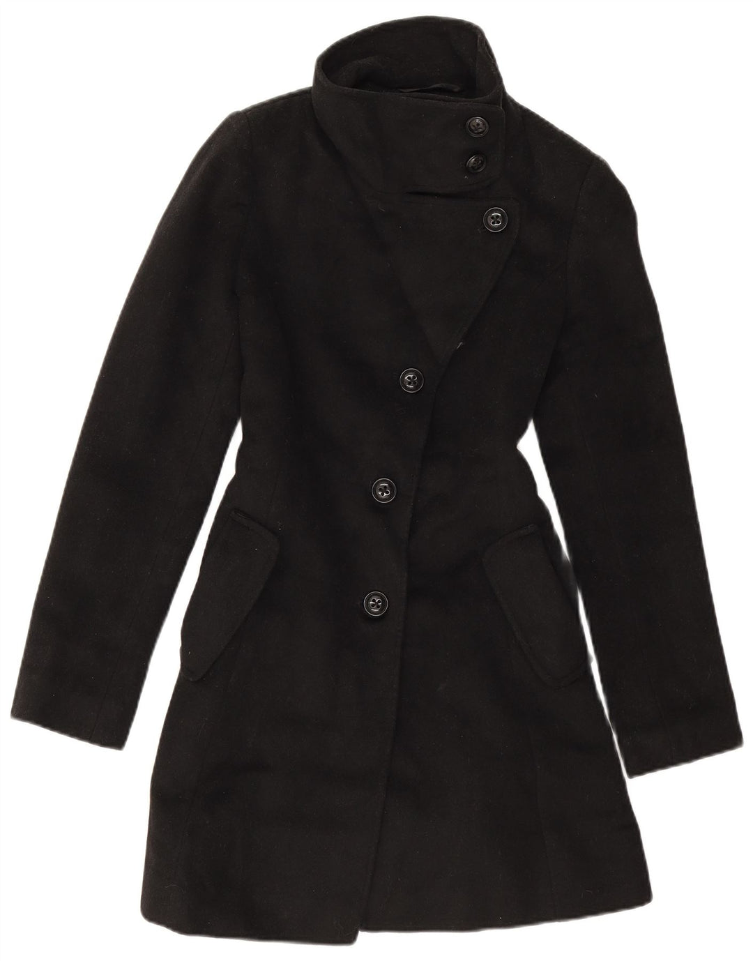 Dkny Dame Oversized Overfrakke US 2 XS Sort Uld