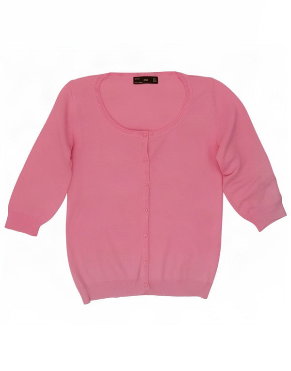 Zara kortærmet cardigantrøje til kvinder UK 18 XL Pink