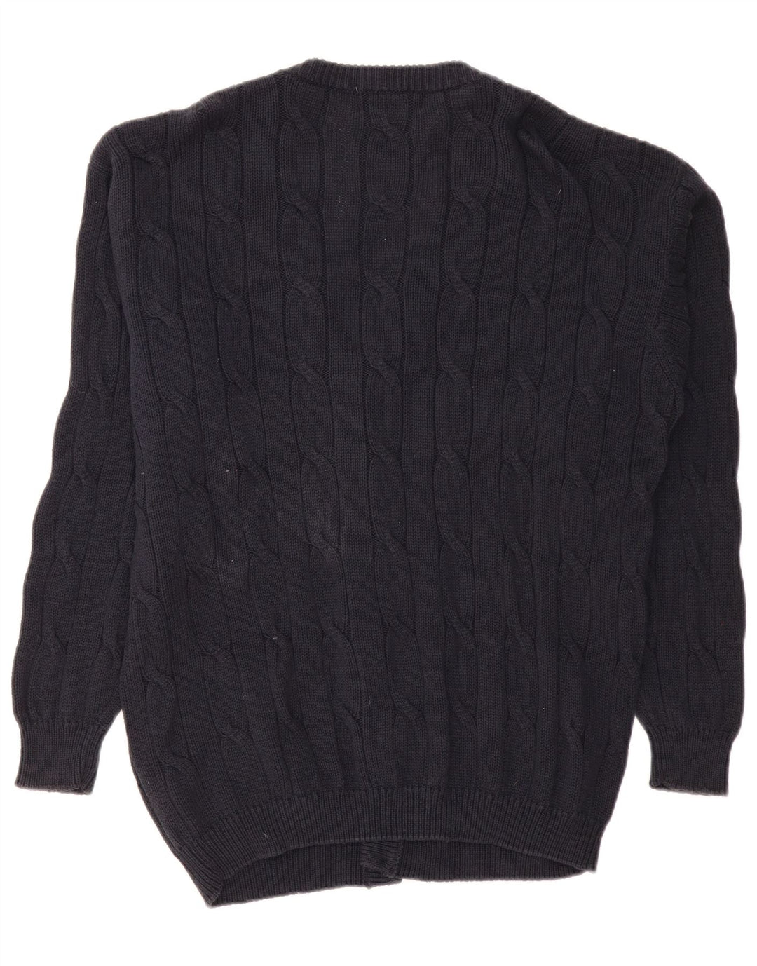 MCKENZY Herre cardigan sweater Stor marineblå bomuld