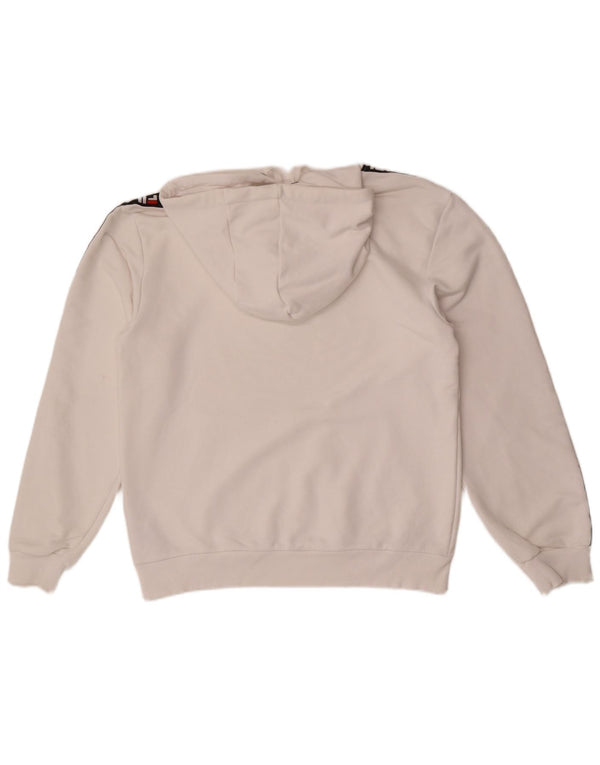 Fila Grafisk hættetrøje til mænd Small White Colourblock Bomuld