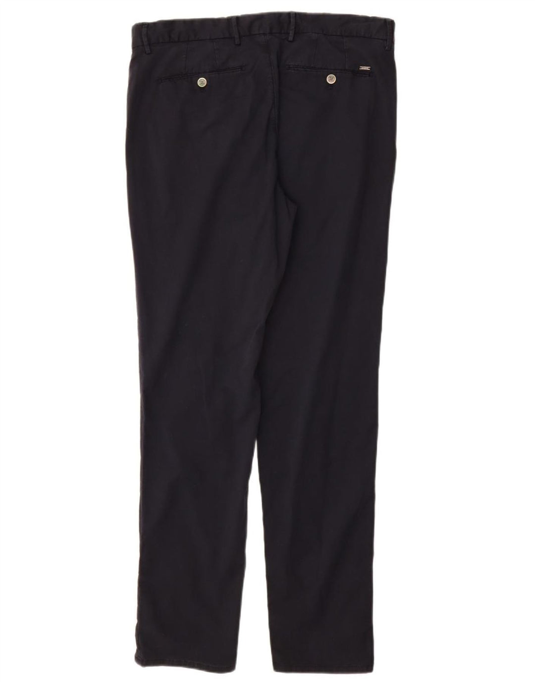 MASSIMO DUTTI Herre Slim Fit Chinobukser EU 44 Large W34 L32 Marineblå