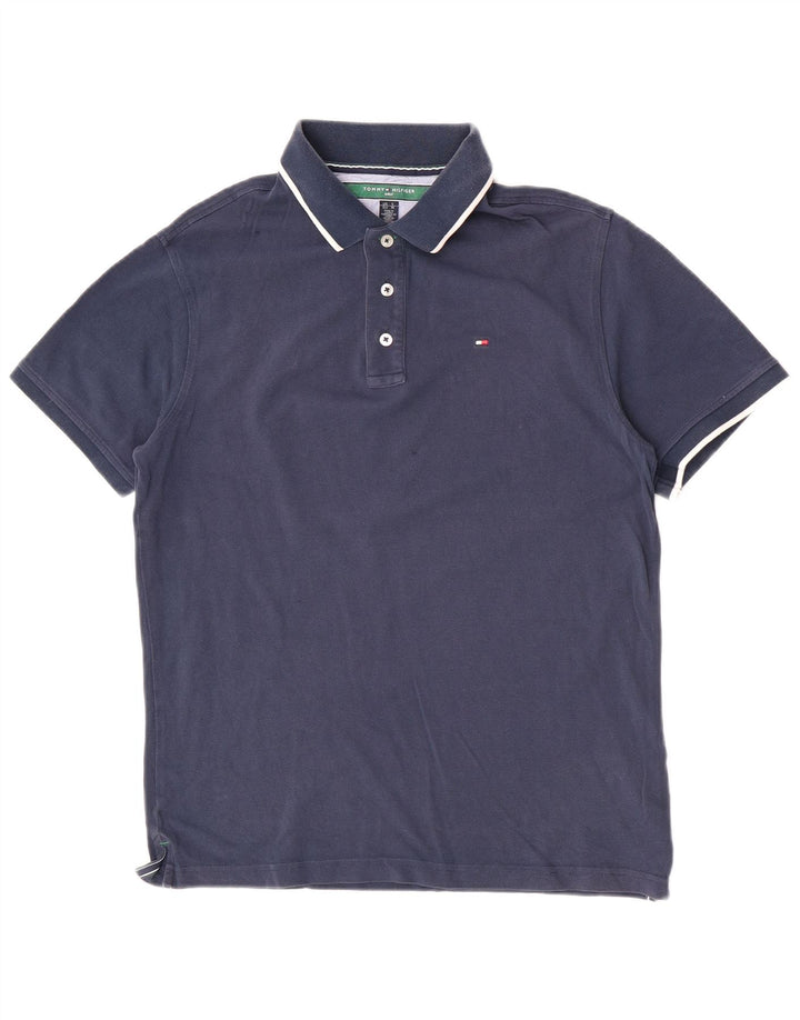 Tommy Hilfiger Herre Golf Polo Shirt Medium Navy Blue Bomuld