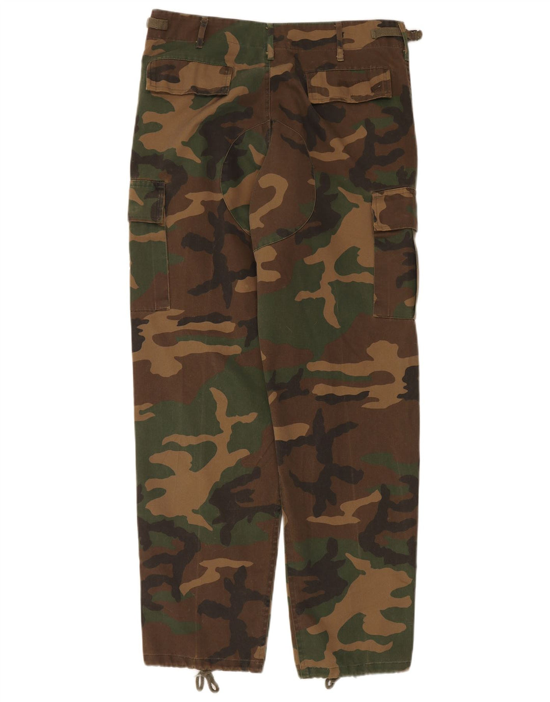 Vintage Herre Straight Cargo Bukser Medium W32 L32 Khaki Camouflage