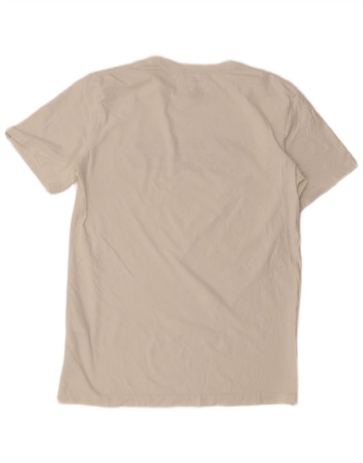 Quiksilver Herre Regular Fit Grafisk T-shirt Top Medium Hvid Bomuld