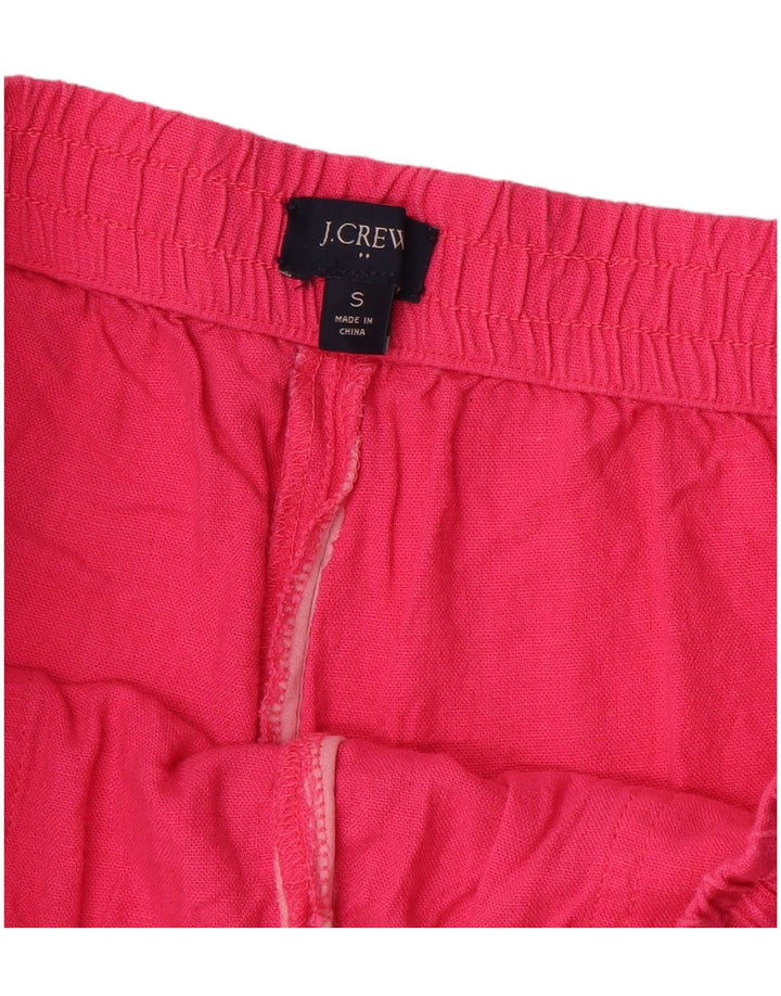 J. CREW Womens Casual Shorts Små W26 Pink Linen