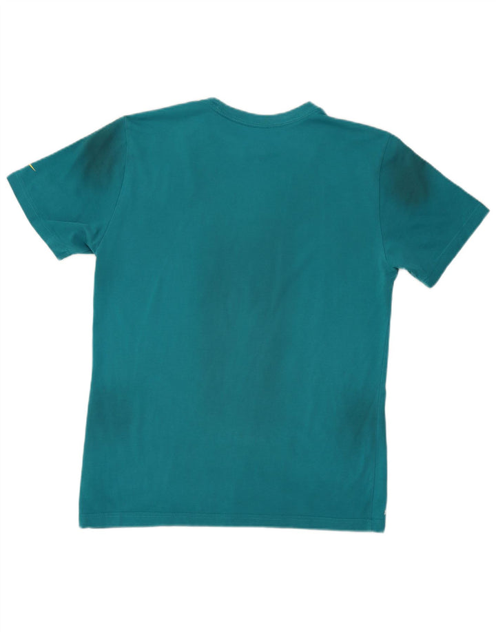 Nike Herre Dri Fit grafisk T-shirt Top Medium Turkis