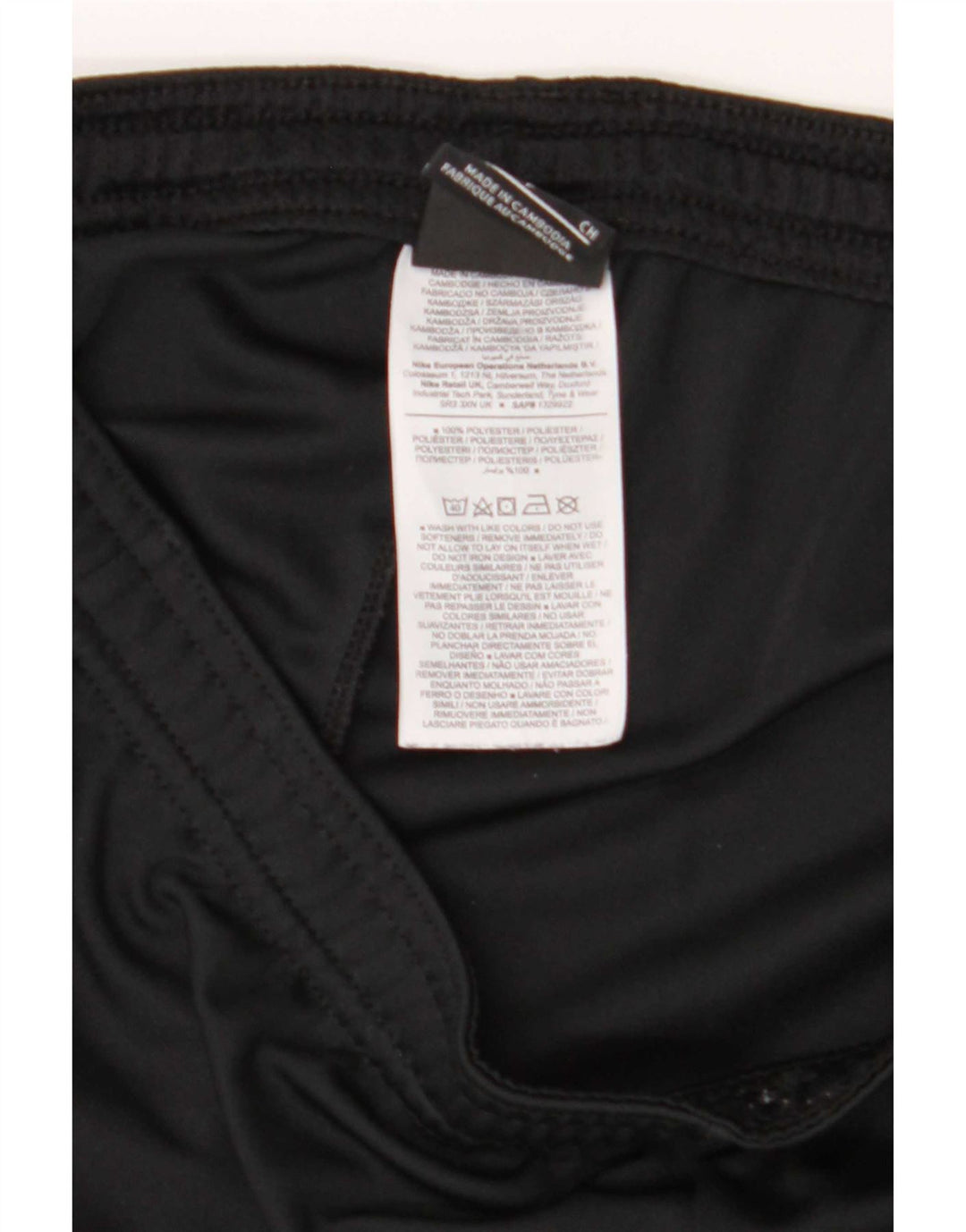 Nike Sportsshorts til mænd Small Black Colourblock Polyester