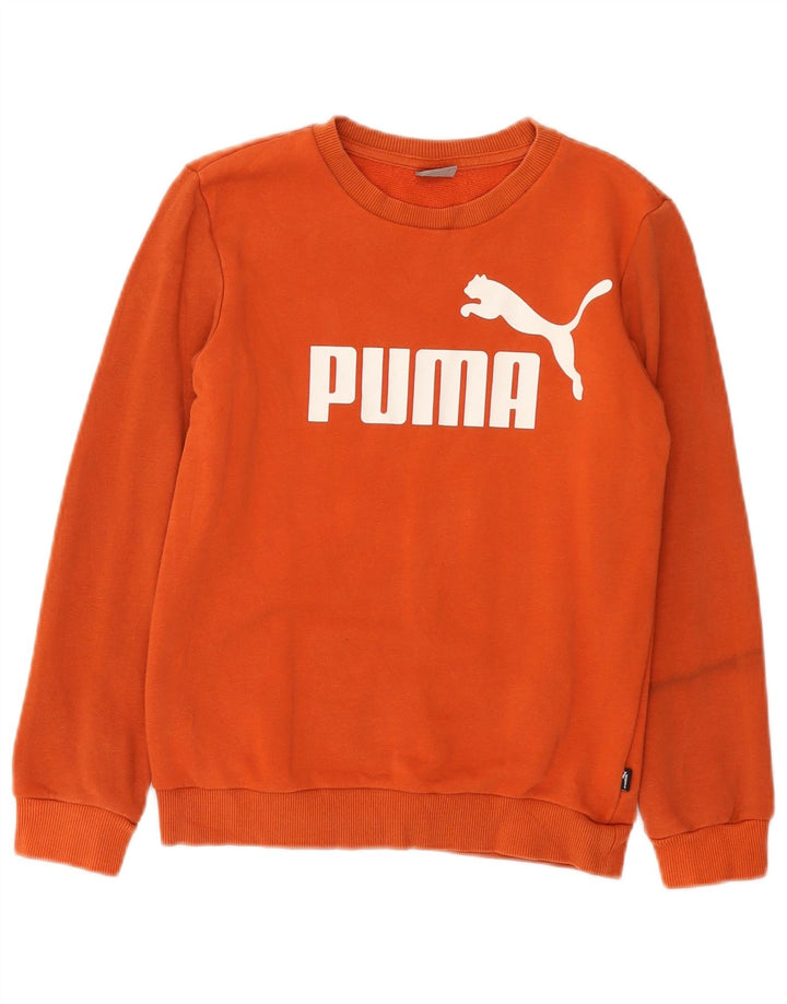 Puma Boys Grafisk Sweatshirt Jumper 11-12 år Orange