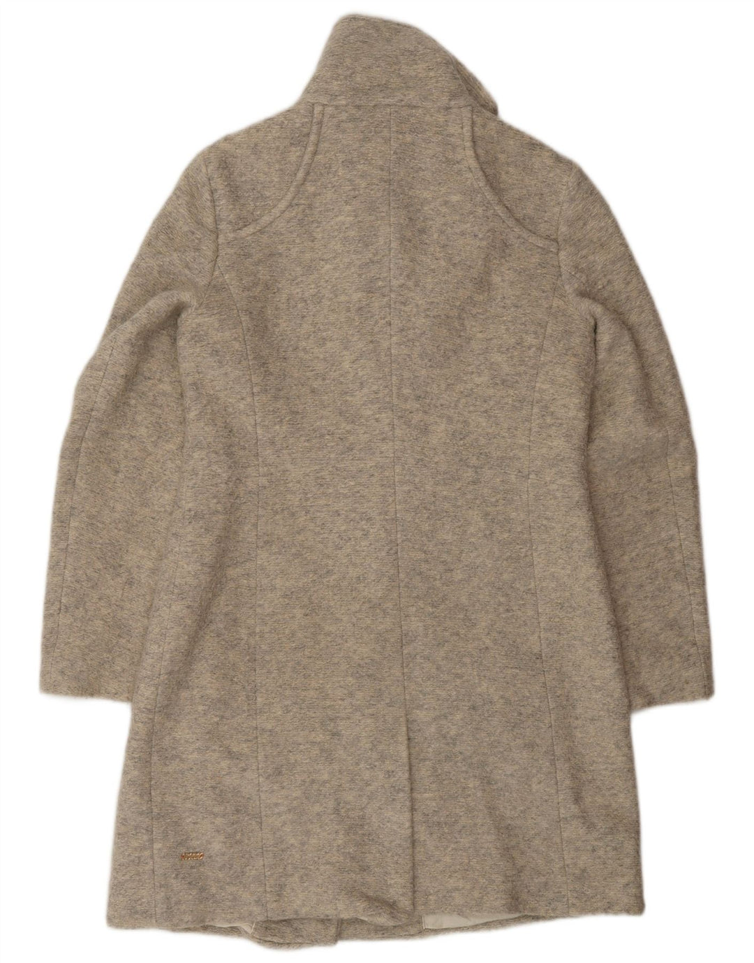 Hugo Boss Dame Overfrakke UK 8 Lille Beige Akryl