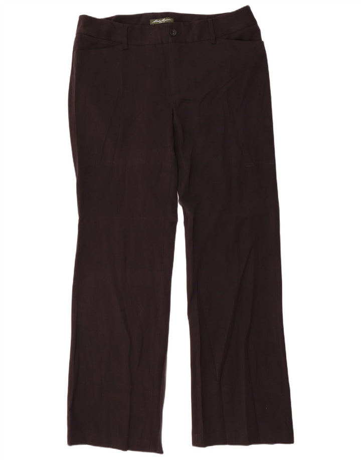 EDDIE BAUER Dame Blakely Fit Suit Bukser US 14 XL W36 L34 Sort