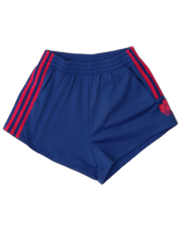 Adidas Womens Graphic Loose Fit Sports Shorts UK 8 XS Blue Sports