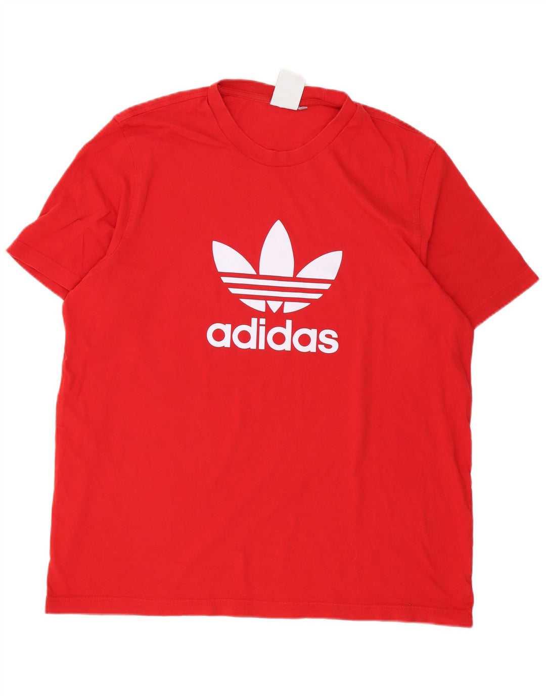 Adidas Herre Regular Graphic T-Shirt Top Stor Rød