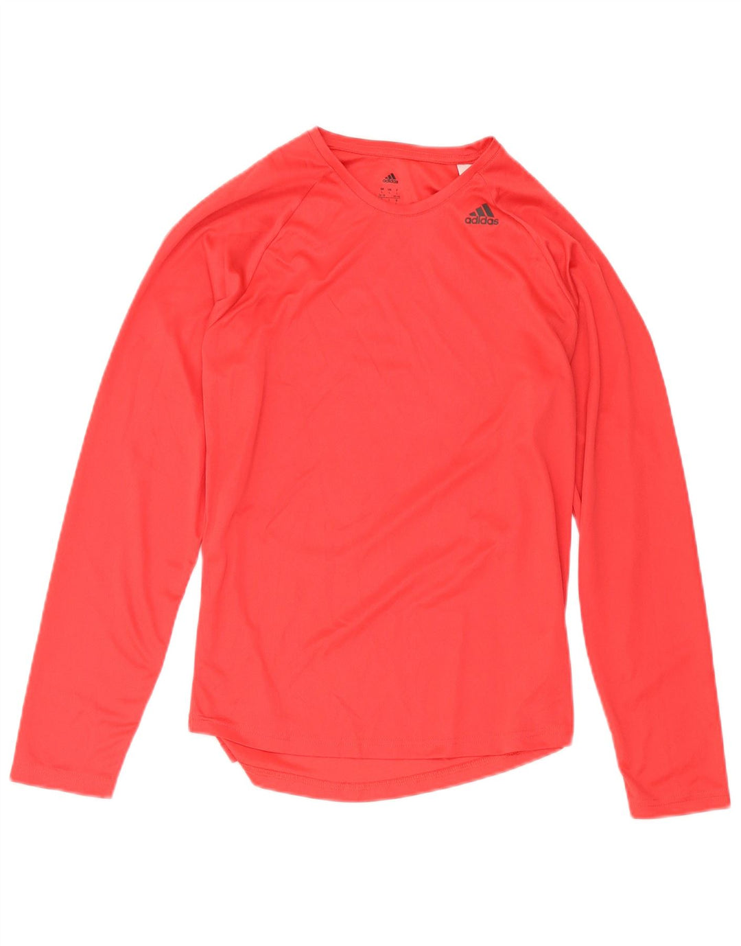 Adidas Dame Climalite Top Langærmet UK 16/18 Stor Rød Polyester