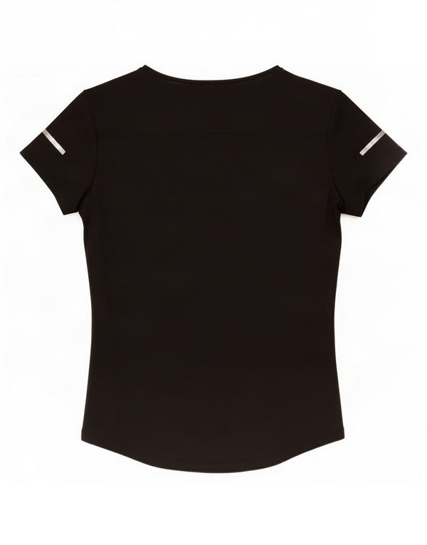 Adidas Womens Climalite T-Shirt Top UK 8/10 Small Black Polyester