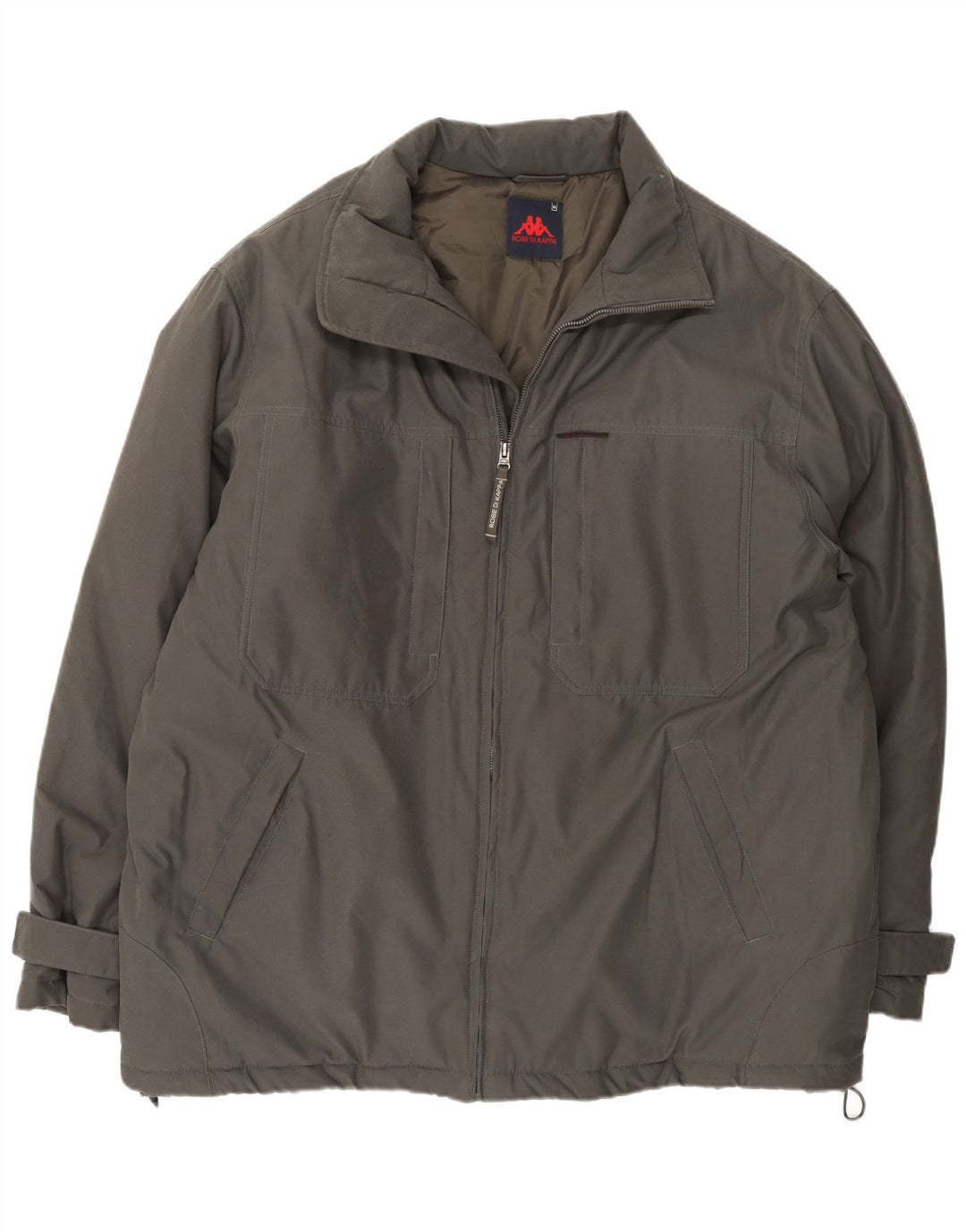 Kappa Herre Windbreaker Jacket UK 42 XL Khaki Polyamid