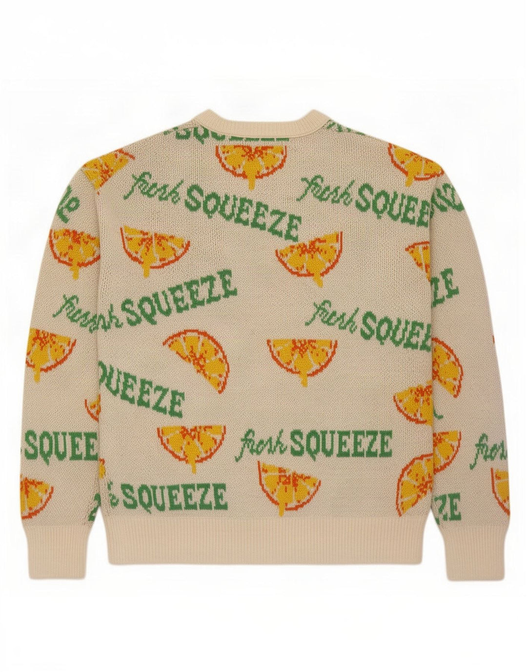 Jack & Jones Herre grafisk rund hals sweater mellem hvid akryl